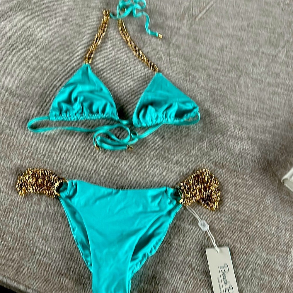 Turquoise beach bunny bikini